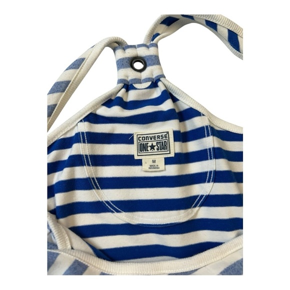 Converse One Star Sleeveless Dress M Blue, White Striped - Picture 4 of 11